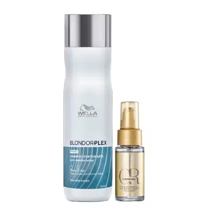 Imagem do produto Kit Wella Professionals BlondorPlex - Shampoo 250ml + Oil Reflections 30ml