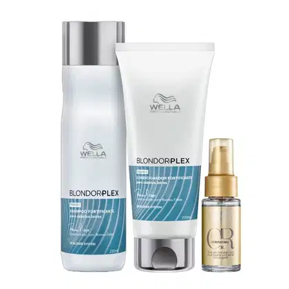 Imagem do produto Kit Wella Professionals BlondorPlex - Shampoo 250ml + Condicionador 250ml + Oil Reflections 30ml