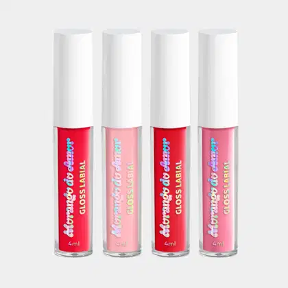 Imagem do produto Kit Gloss Labial Dailus - Coleção Morango do Amor (4 produtos)