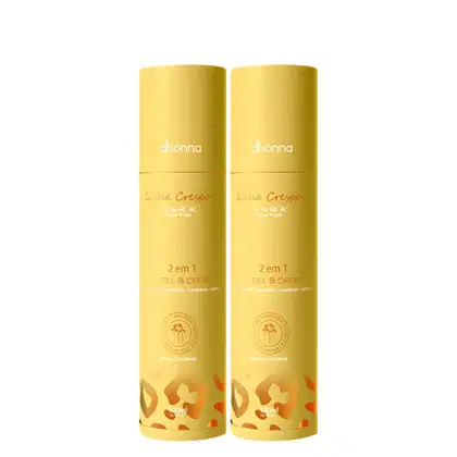 Imagem do produto Duo 2x Gel e Creme Crespos 2 em 1 300mL - Dhonna | Hidratação e Controle do Frizz