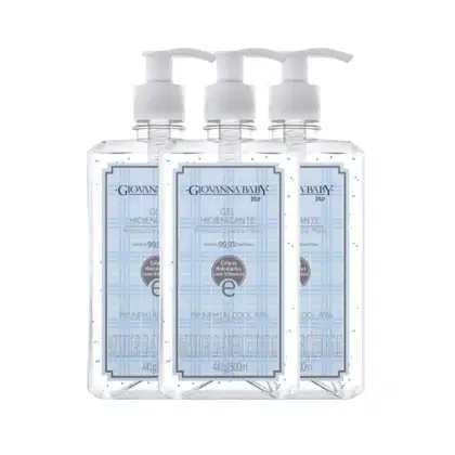 Imagem do produto Kit Álcool Em Gel Higienizante Giovanna Baby Blue 500Ml (3 unidades)