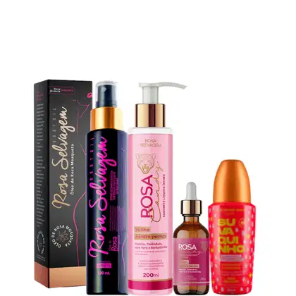 Imagem do produto Kit Rosa Candy Sérum Rosa 30 Ml + Sabonete Íntimo 200 Ml + Óleo Clareador 100 Ml + Suvaquinho 85 Ml