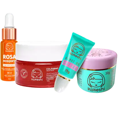 Imagem do produto Kit Renovadores Geléia de Colágeno Rosa Mosqueta Kokeshi