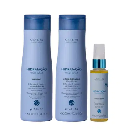 Imagem do produto Kit Arvensis Hidratação Intensiva - Shampoo 300ml e Condicionador 300ml e Óleo 60ml