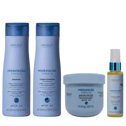 Imagem do produto Kit Arvensis Hidratação Intensiva - Shampoo 300ml e Condicionador 300ml e Máscara 300ml e Óleo 60ml