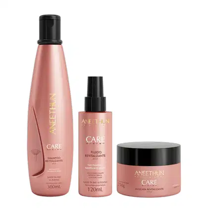 Imagem do produto Kit Aneethun Care System Revitalizante - Shampoo 300ml e Fluído 120ml e Máscara 250g