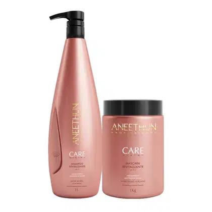 Imagem do produto Kit Aneethun Care System Revitalizante - Shampoo 1L e Máscara 1L