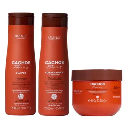Imagem do produto Kit Arvensis Professional Cachos Naturais - Shampoo & Condicionador 300ml + Máscara 2x1 300g