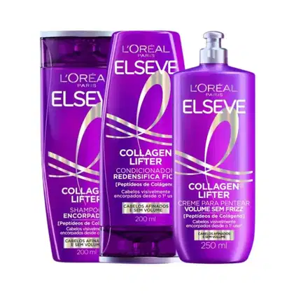 Imagem do produto Kit Elseve Collagen Lifter Shampoo + Condicionador + Creme de Pentear 200ml