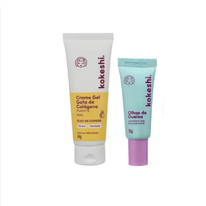 Imagem do produto Kit Kokeshi Creme Gel Gota De Colágeno+Olhos de Gueixa