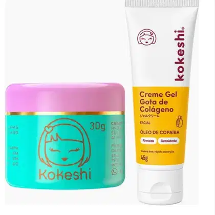 Imagem do produto Kit Kokeshi Pele de Porcelana + Creme Gel Gota De Colágeno