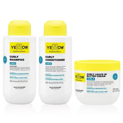 Imagem do produto Kit Yellow Curls - Shampoo & Condicionador 500ml + Leave-In Butter Cream 500ml
