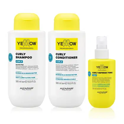 Imagem do produto Kit Yellow Curls - Shampoo & Condicionador 500ml + Refresh Tonic 150ml