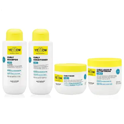 Imagem do produto Kit Yellow Curls - Shampoo & Condicionador 500ml + Máscara 300ml + Leave-In Butter Cream 500ml