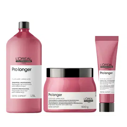 Imagem do produto Kit Loreal Pro Longer Shampoo 1500ml + Leave-in 150ml + Máscara 500ml