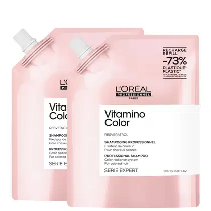 Imagem do produto Duo L'Oréal Professionnel Serie Expert Vitamino Color Resveratrol - Shampoo Refil 500ml (2 Unidades)