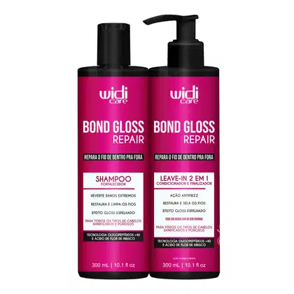 Imagem do produto Kit Widi Care Bond Gloss Repair Shampoo, Leave-In
