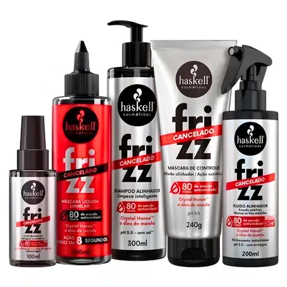Imagem do produto Frizz Cancelado Kit Haskell Completo com 5 produtos