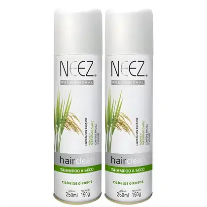 Imagem do produto Kit 2 Shampoo A Seco Para Cabelos Oleosos Neez Profissional Maciez Limpeza Revitalizante 250ml