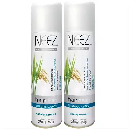 Imagem do produto Kit 2 Shampoo A Seco Para Cabelos Normais Neez Profissional Maciez Limpeza Revitalizante 250ml