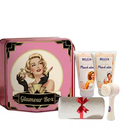 Imagem do produto Kit Presente Glamour Box Skincare e lata rosa