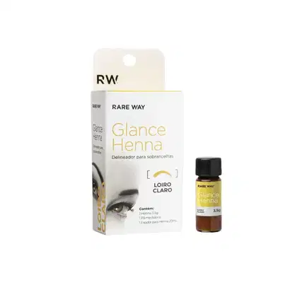 Imagem do produto Kit 2 Henna Glance Cor Loiro Claro Rare Way 3,5g