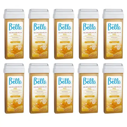 Imagem do produto Cera Depil Bella Roll On Mel 100g Kit com 10 Unidades