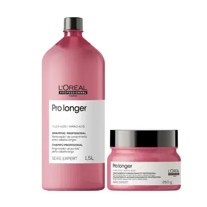 Imagem do produto Kit Loreal Pro Longer Shampoo 1500ml + Máscara 250ml
