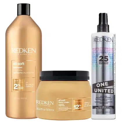 Imagem do produto Trio Redken All Soft with One United G (3 produtos)