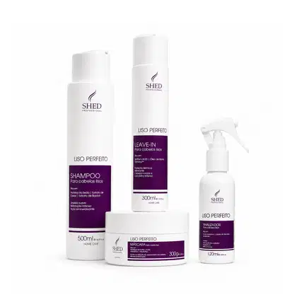 Imagem do produto Kit Liso Perfeito Shed Professional: Hidratação Intensa e Liso Impecável + Finalizador