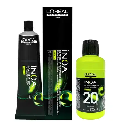Imagem do produto Kit L'Oréal Professionnel Coloração Inoa 7 - Louro + Mini Oxidante 60ml