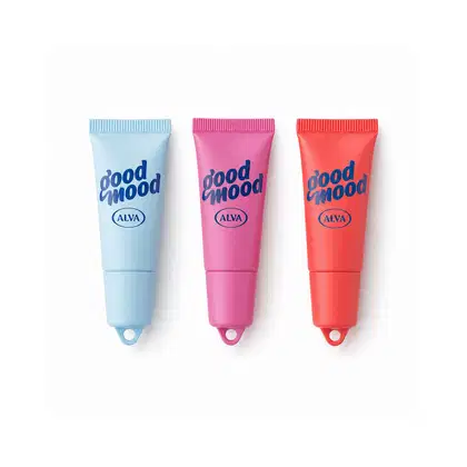 Imagem do produto Kit Trio Lip Balm Gloss Good Mood by Alva: Clear, Pink e Red 6g