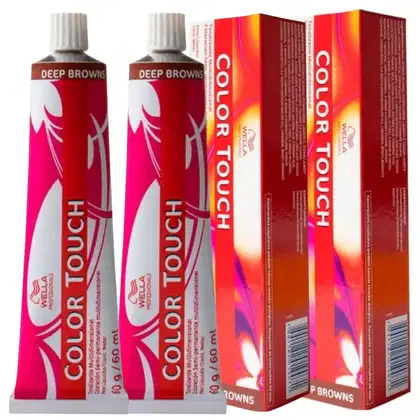 Imagem do produto Tonalizante Cabelo Wella Professionals Color Touch 7.7 Loiro Médio Kit 2 Unidades