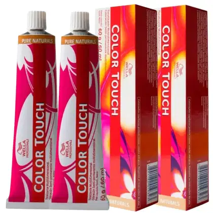 Imagem do produto Tonalizante Cabelo Wella Professionals Color Touch 7.0 Loiro Médio Kit 2 Unidades