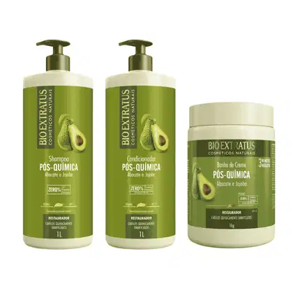 Imagem do produto Kit Bio Extratus Pós Química Shampoo Cond Máscara
