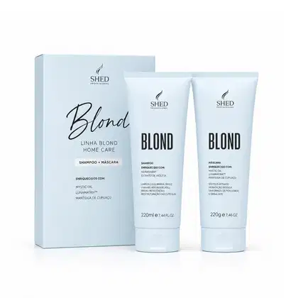 Imagem do produto Kit Blond: Hidratação e Neutralização de Tons Amarelados Shampoo + Máscara | Shed Professional