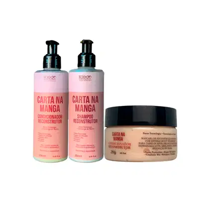 Imagem do produto Kit Kaedo Professional Carta na Manga Shampoo, Condicionador, Máscara