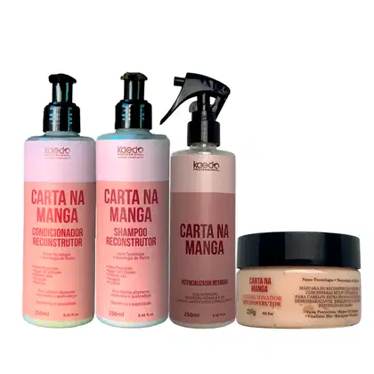 Imagem do produto Kit Kaedo Professional Carta na Manga Shampoo, Condicionador, Potencializador, Máscara
