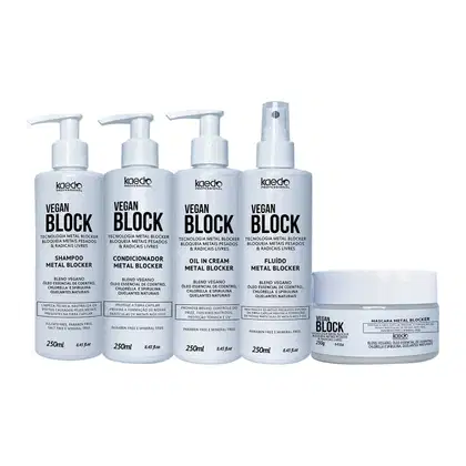 Imagem do produto Kit Kaedo Professional Vegan Block Linha Completa