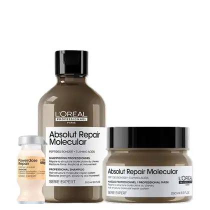 Imagem do produto Kit L'Oréal Professionnel Absolut Repair Molecular Protein for Home (3 itens)
