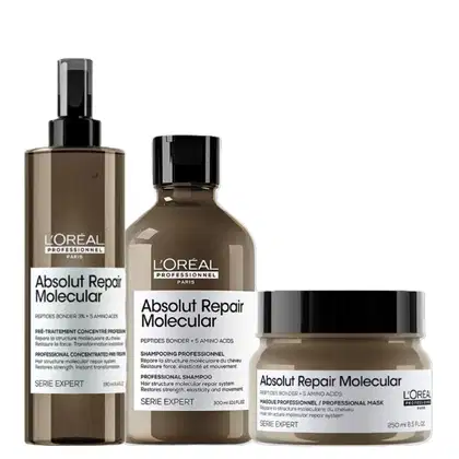 Imagem do produto Trio L'Oréal Professionnel Absolut Repair Molecular for Home (3 produtos)