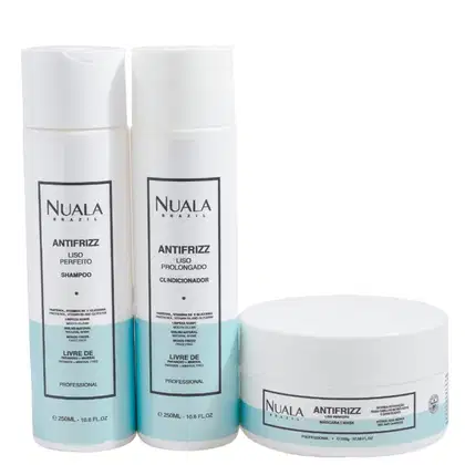 Imagem do produto Kit Nuala Antifrizz Shampoo + Condicionador + Máscara (3 Produtos)