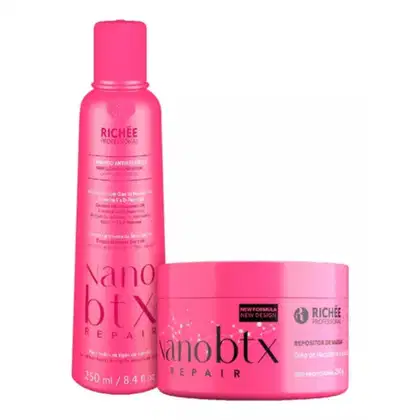 Imagem do produto Richée Shampoo antirresíduos 250ml + Nano X Beauty 250g.