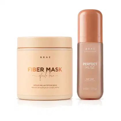 Imagem do produto Kit Braé Fiber Mask Reconstrução +body splash Perfect Muse