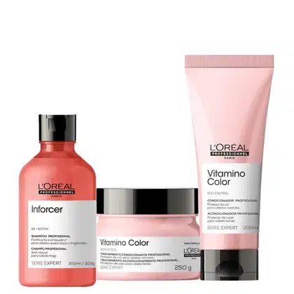 Imagem do produto Trio L'Oréal Professionnel Vitamino Color Inforcer for Home (3 Produtos)