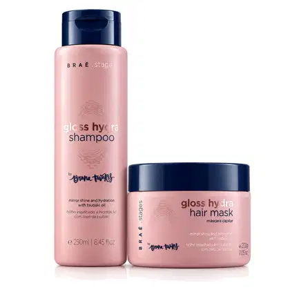 Imagem do produto Kit Braé Stages by Bruna Tavares Gloss Hydra Shampoo Máscara (2 produtos)