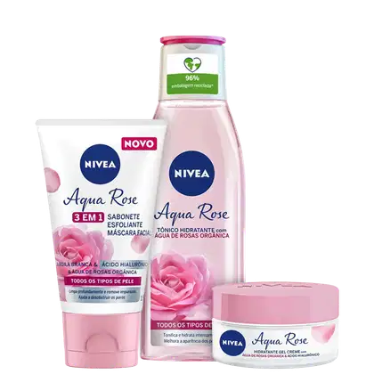 Imagem do produto Kit NIVEA Aqua Rose Trio (3 Produtos)