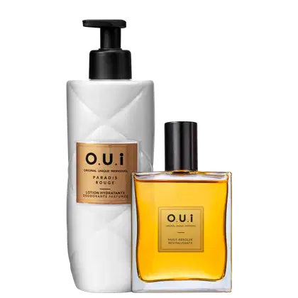 Imagem do produto Kit O.U.i Paradis Rouge & Rouge Luxe - Loção Hidratante Desodorante Corporal 400ml + Óleo Absoluto Revitalizante 100ml