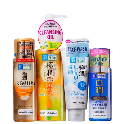 Imagem do produto Kit Hada Labo Gokujyun Shirojyun Hyaluronic (4 Produtos)