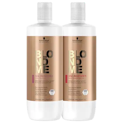 Imagem do produto Kit Schwarzkopf Professional BlondMe Suave + Enriquecido Salon Duo (2 Produtos)
